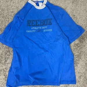 Y2k blue‎ reebok tshirt